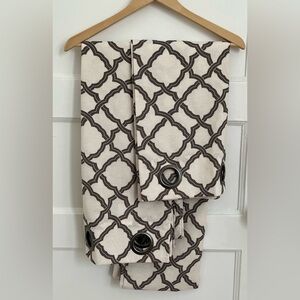 Drapes/Curtain with Dark Gray Grommet Drapery